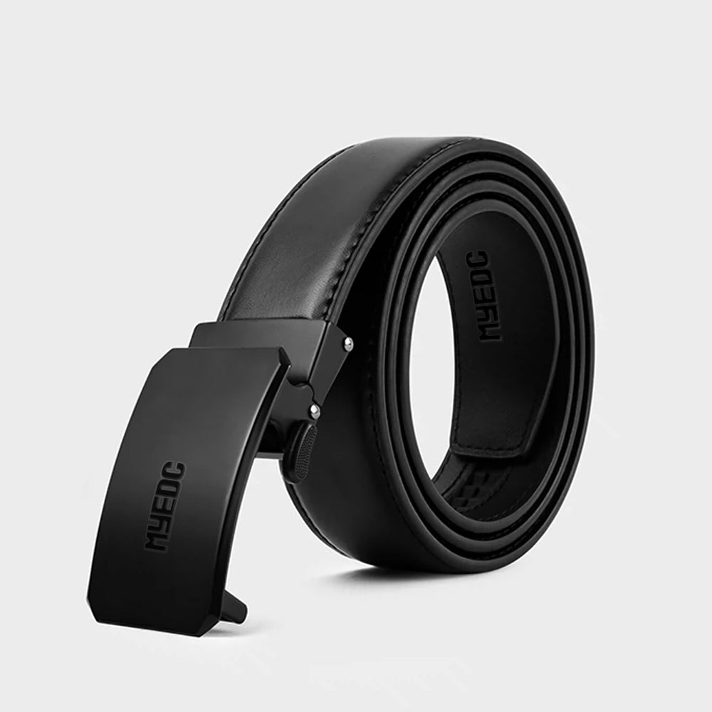 MYEDC Leather Ratchet Belt Men