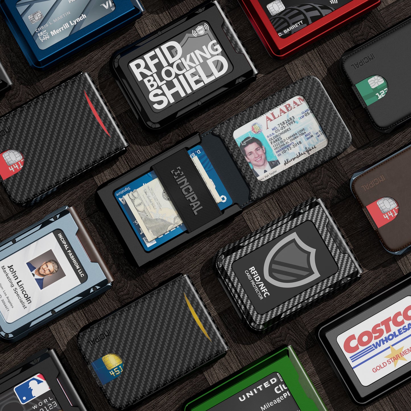 I09 - Wallet for Men - Carbon Fiber