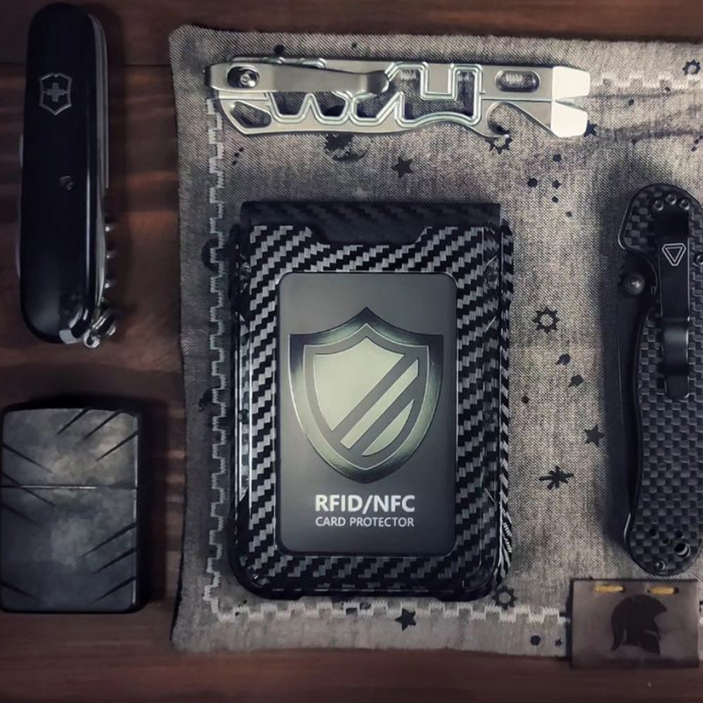 I09 - Wallet for Men - Carbon Fiber