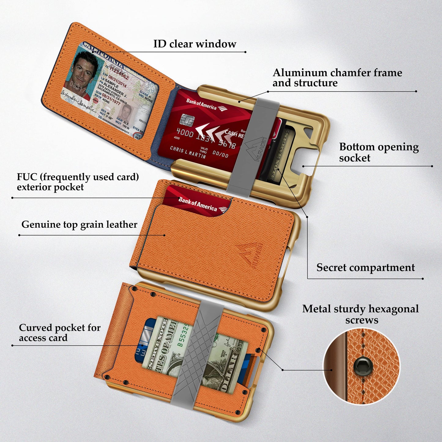 aluminum wallet