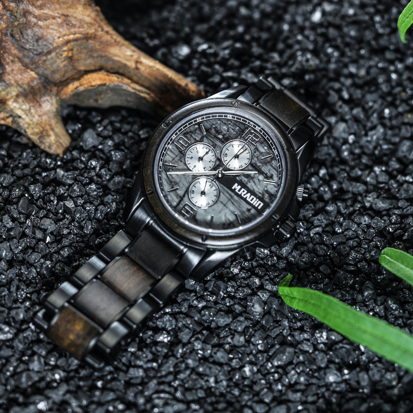 OS30 Mens Mechanical Steel Watches Black & Black Sandal