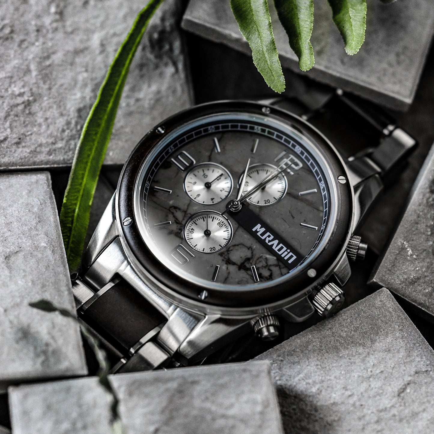 OS30 Mens Mechanical Steel Watches Black & Black Sandal