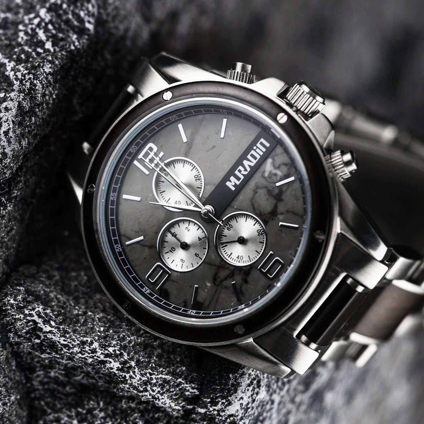 OS30 Mens Mechanical Steel Watches Black & Black Sandal
