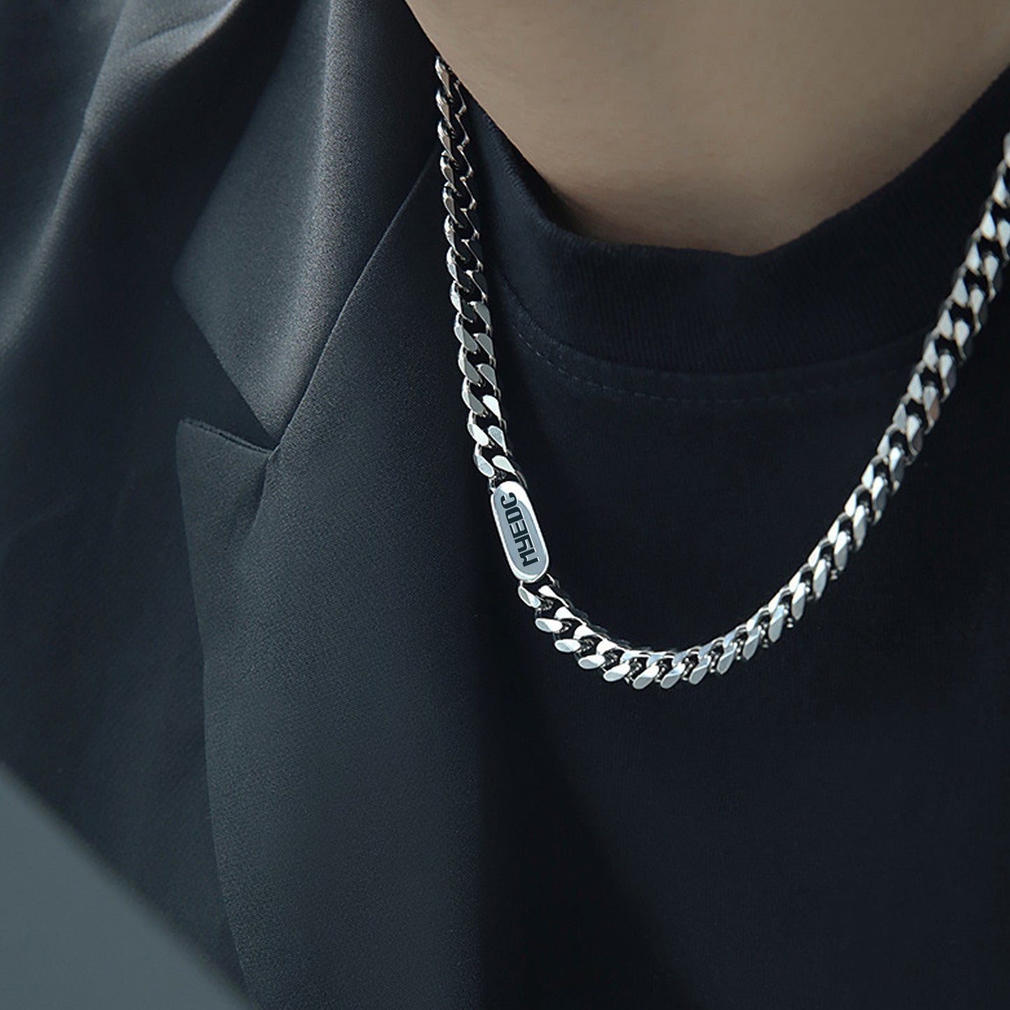 MYEDC Necklace Miami Cuban Chains for Men