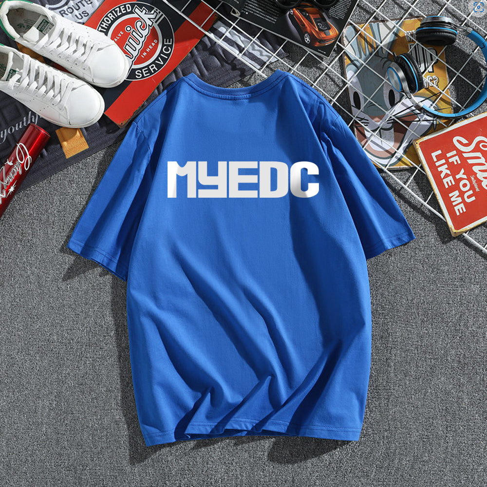 MYEDC Men's Eversoft Cotton Stay Tucked Crew T-Shirt